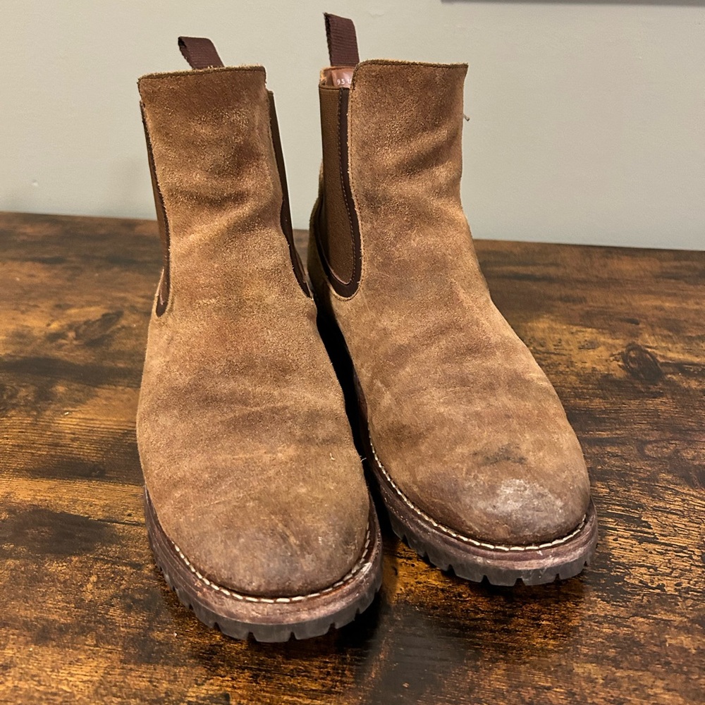 Thursday boots waxy suede Chelsea boots size 9.5.